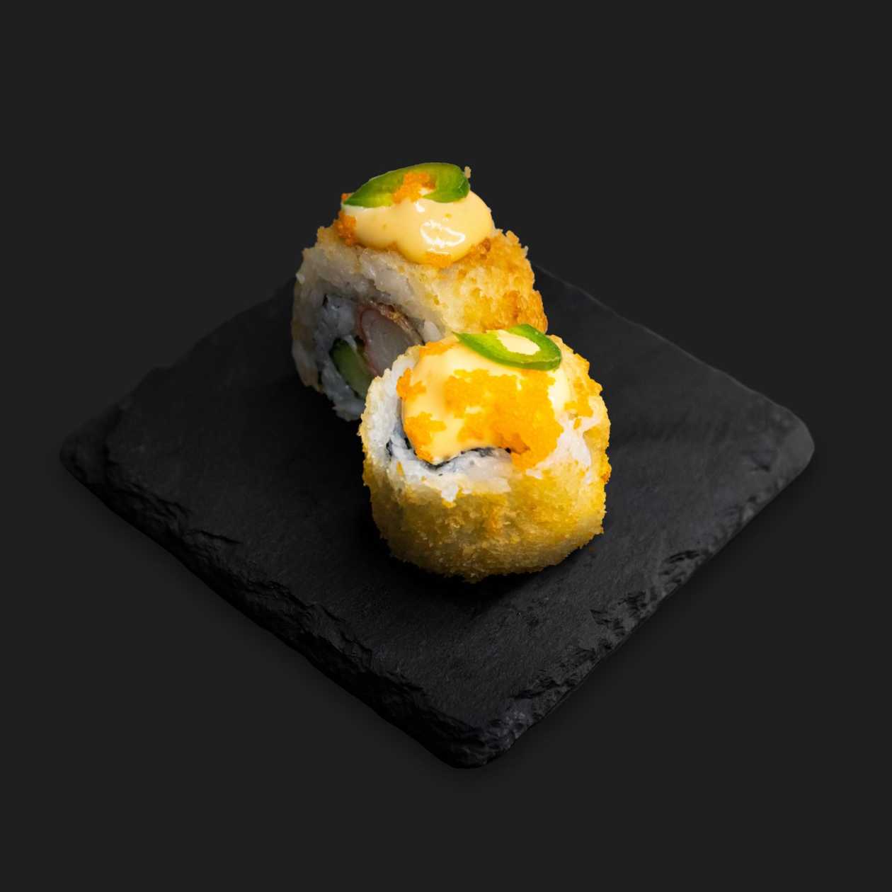 Rainbow Spicy Crab Roll 7B