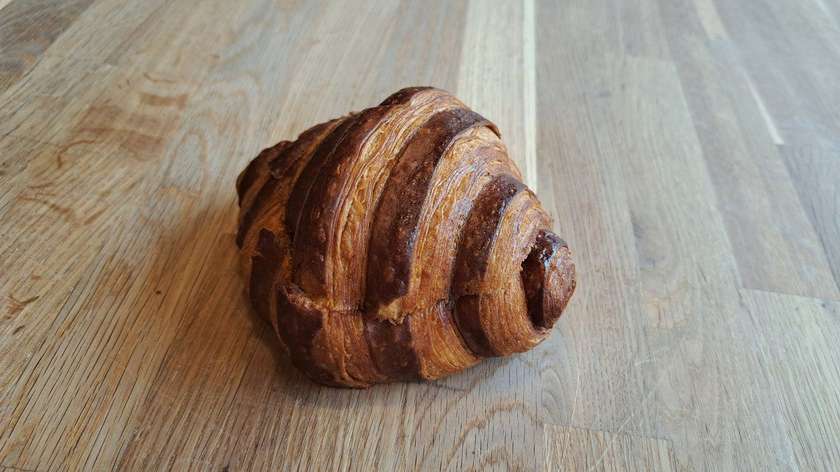 Croissant with chocolate