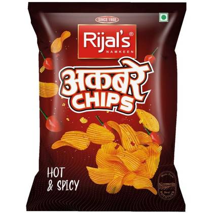 Akbare Chips Hot & Spicy 53g