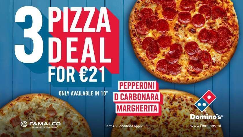 3 10"Pizza Deal for €21!