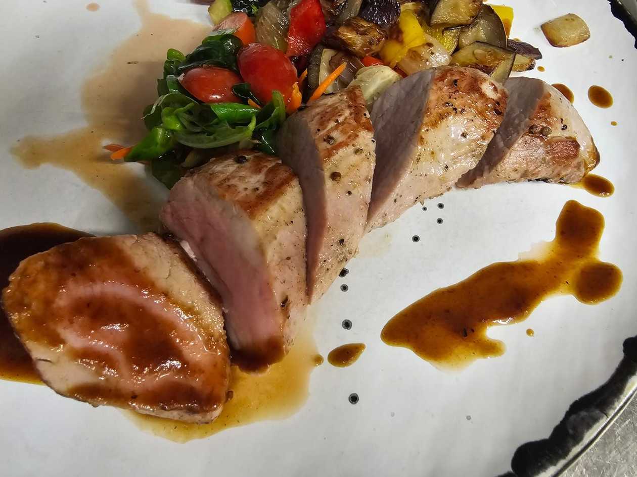 Filled pork tenderloin