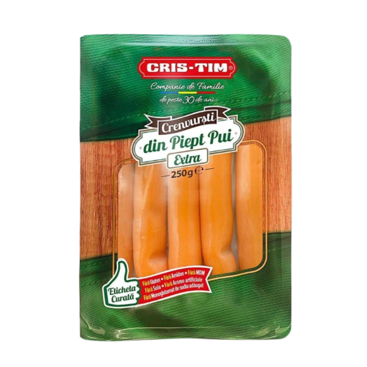 Cris Tim, Extra Chicken Breast Crenwurst, 250 g (expires soon)