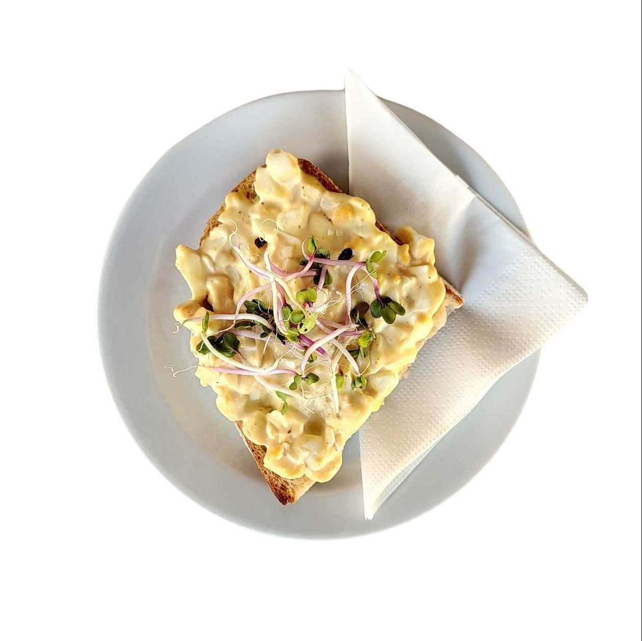 Chléb s domácí vajíčkovou pomazánkou