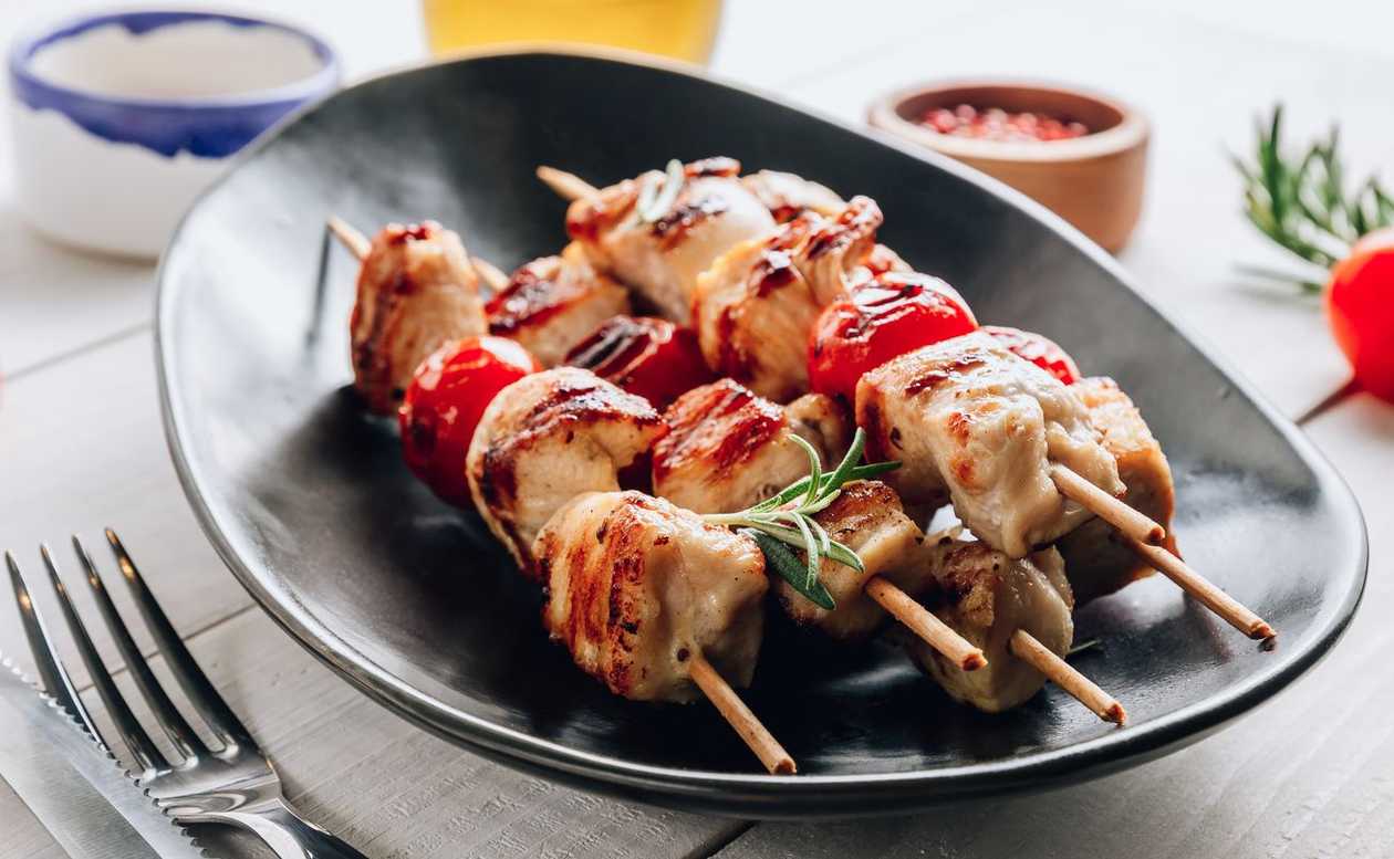 Chicken skewers