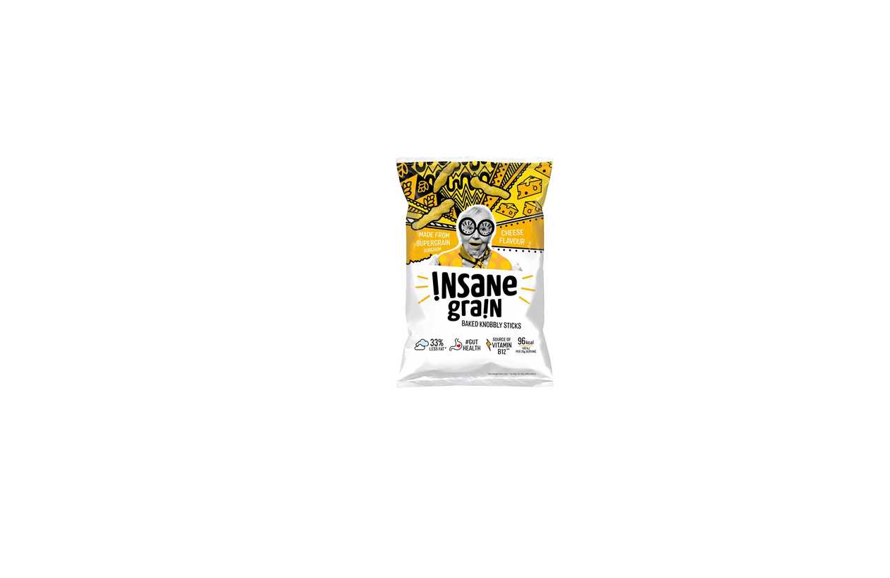 Insane Grain Superfood Cheese Flavoured Baked Knobbly Sticks, 80g