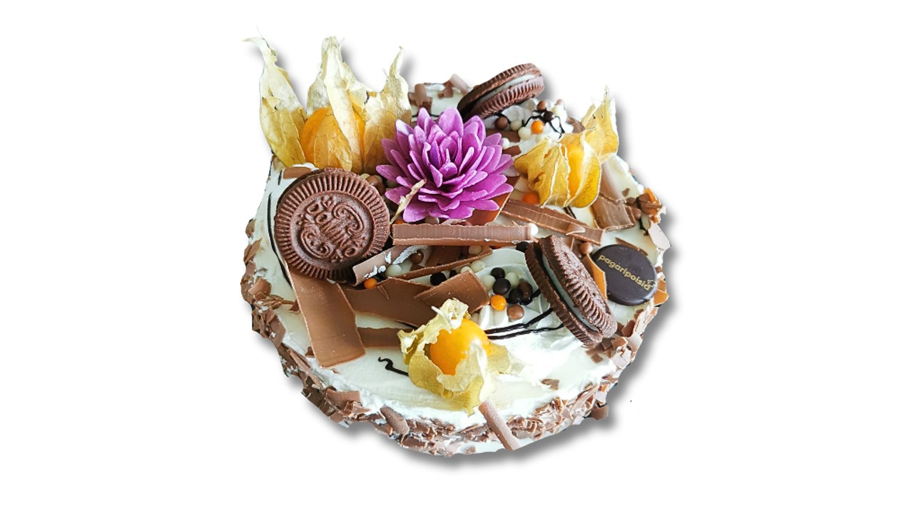 Cocoa Cookie Cream Cheese Cake