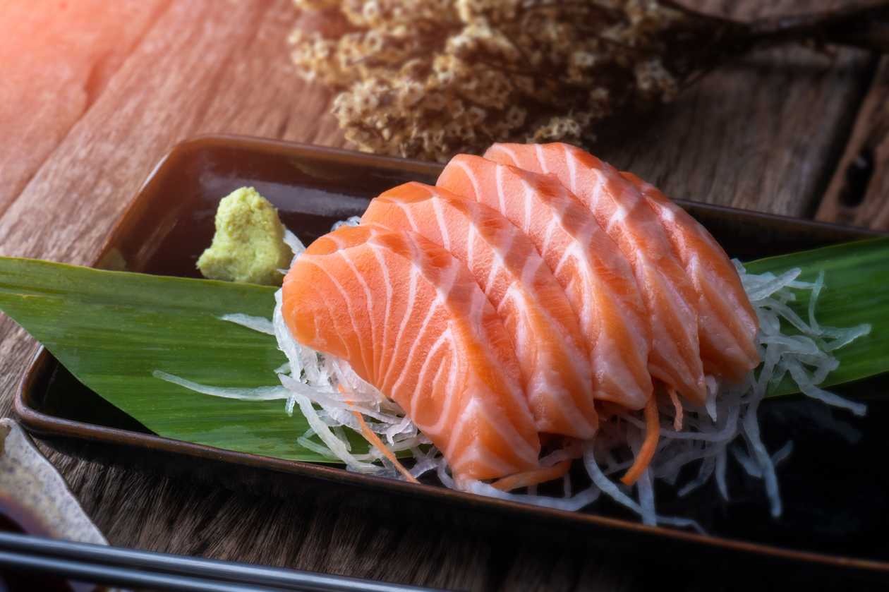 Toki sashimi salmon