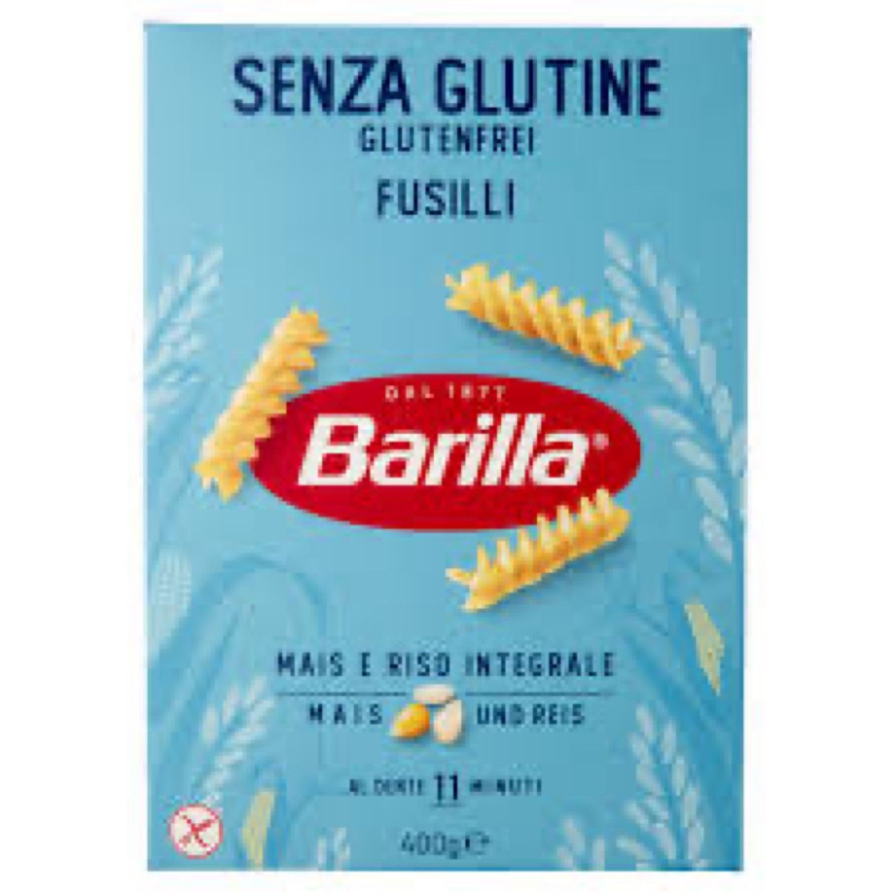 Barilla, Gluten-Free Pasta Fusilli, 400g (expires soon)
