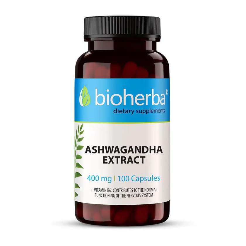 9993892 Ashwagandha, 400 mg, 100 Capsules, Bioherba