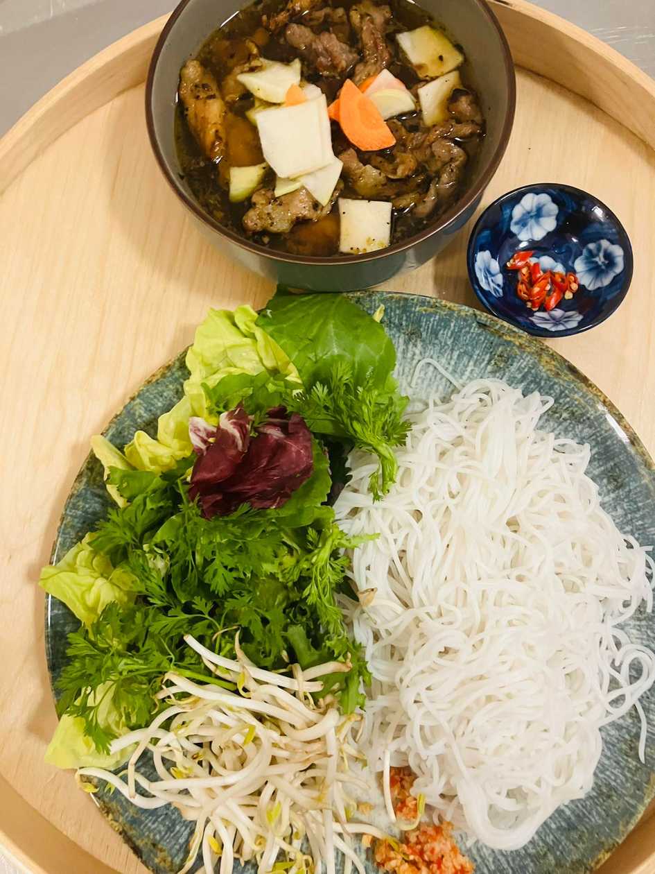 “Bún Chả Nướng” Grilled Pork with Noodles