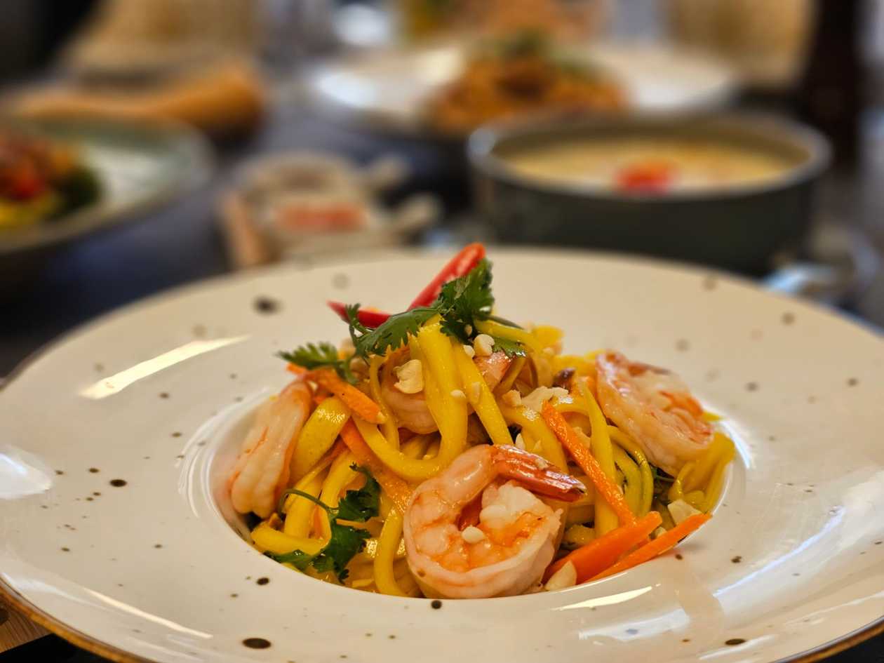 "Nộm Xoài Tôm" Mango Salad, Black Tiger Shrimps