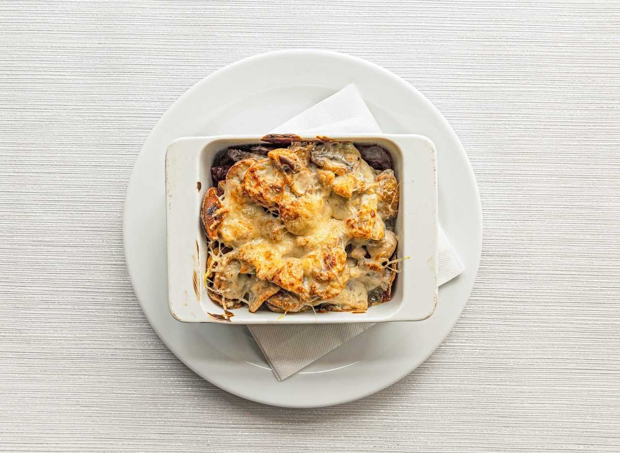 Mushrooms au gratin
