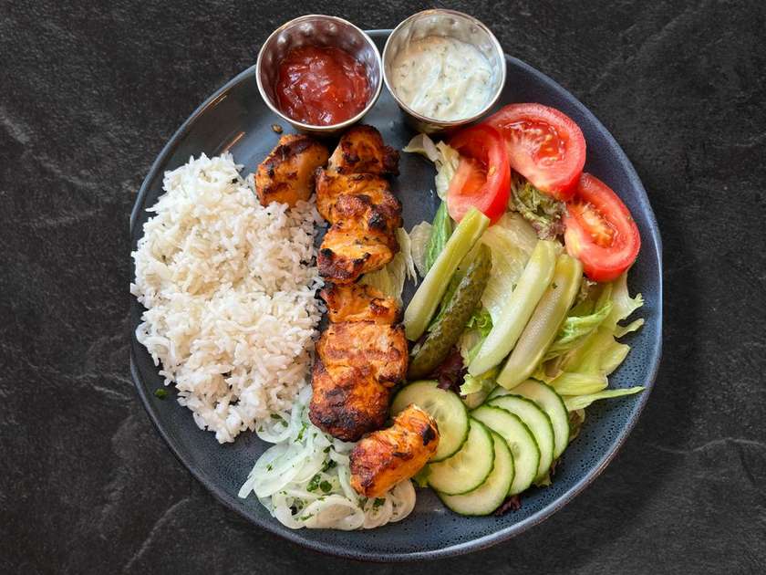 Chicken fillet shashlik