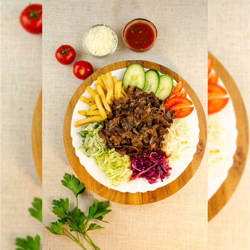 Kebab Plate with Fries