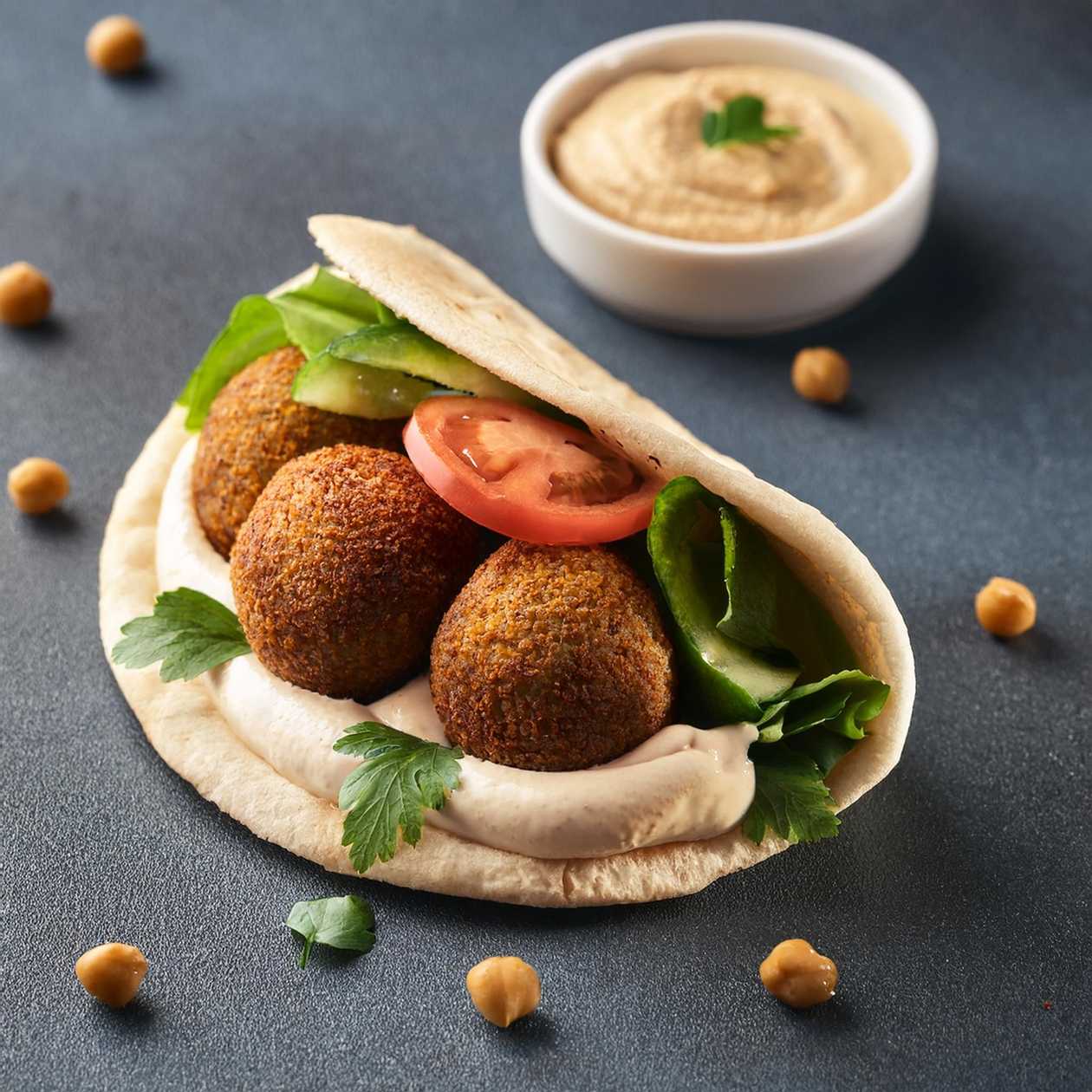 Falafel special v pita chlebu