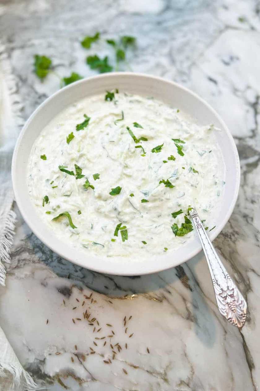 Cucumber raitha