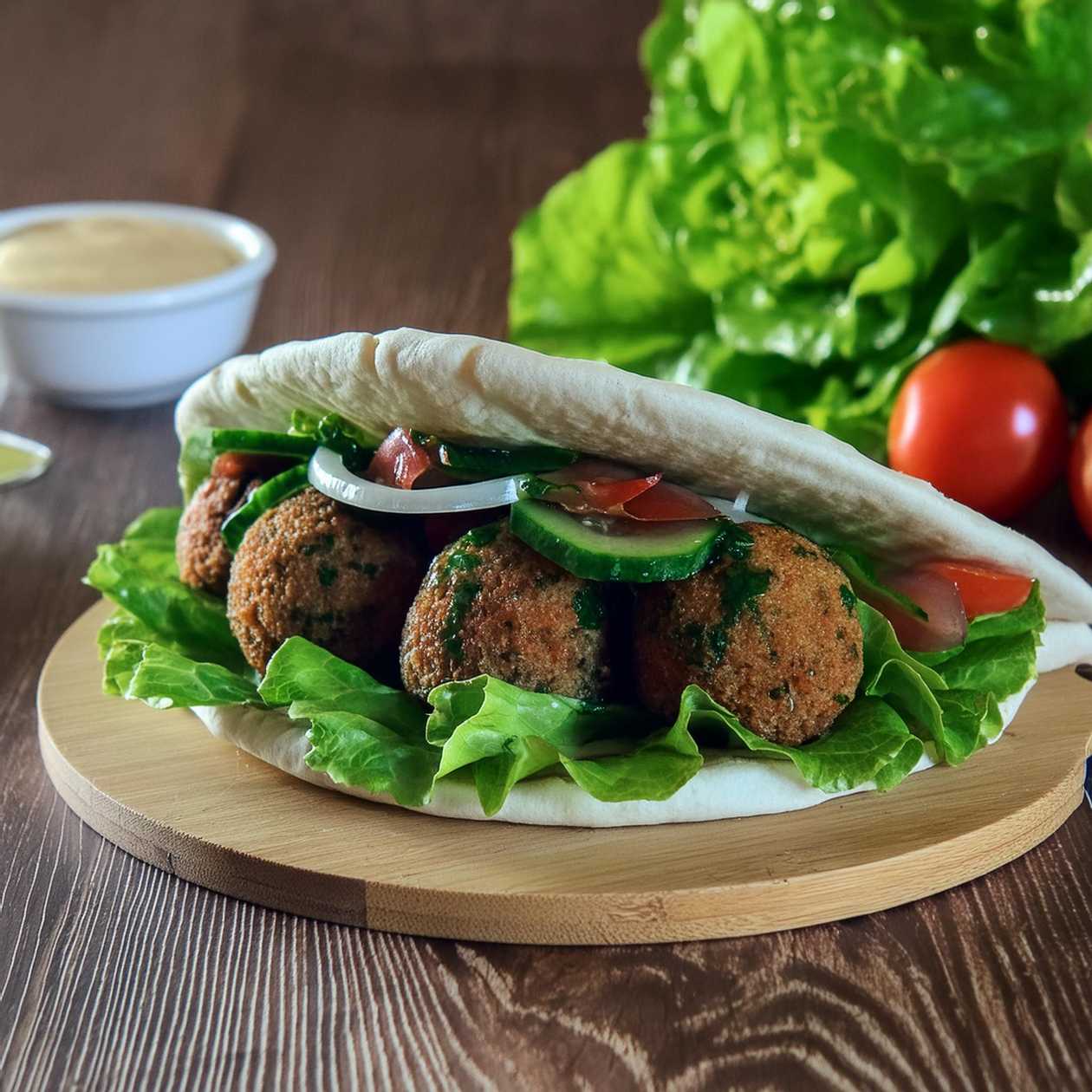 Falafel pita denní menu
