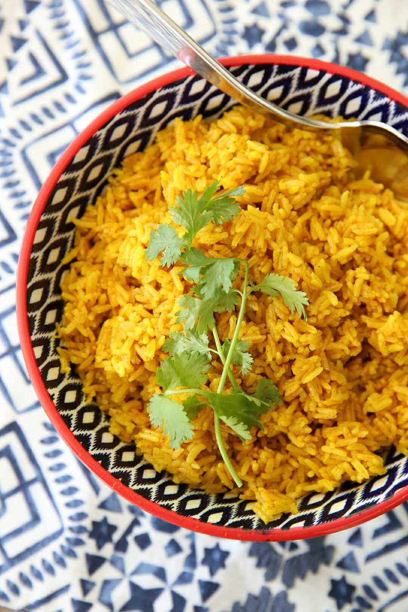 Turmeric rice