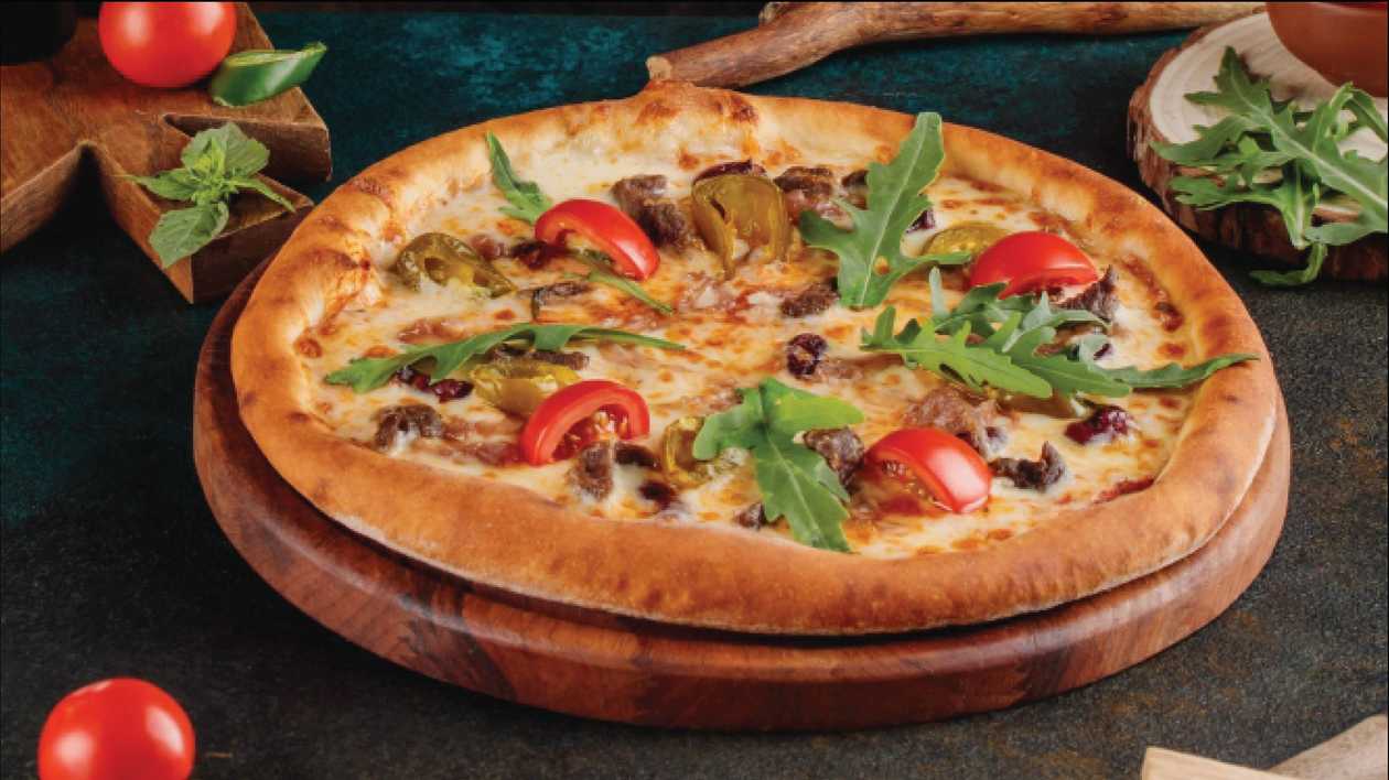 Pizza with meat