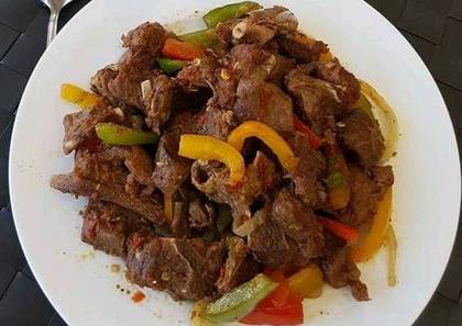 Peppered goat only