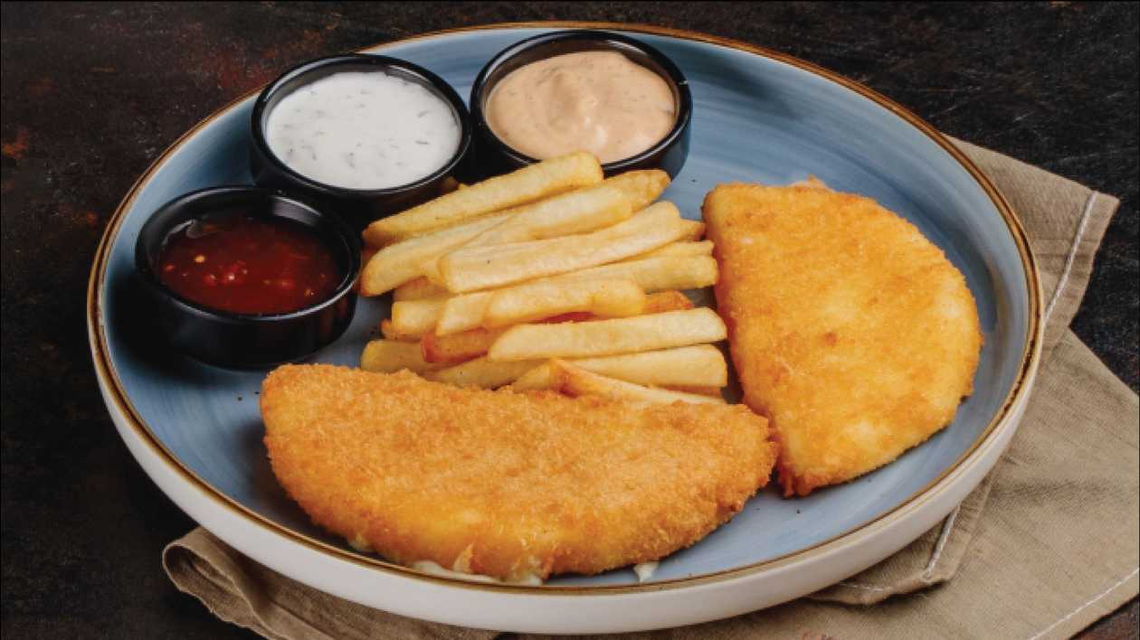 Fried suluguni cheese