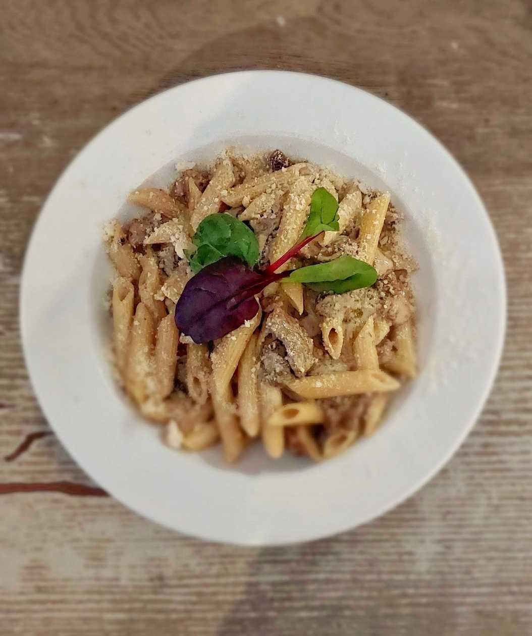 Pasta Boletus mushrooms