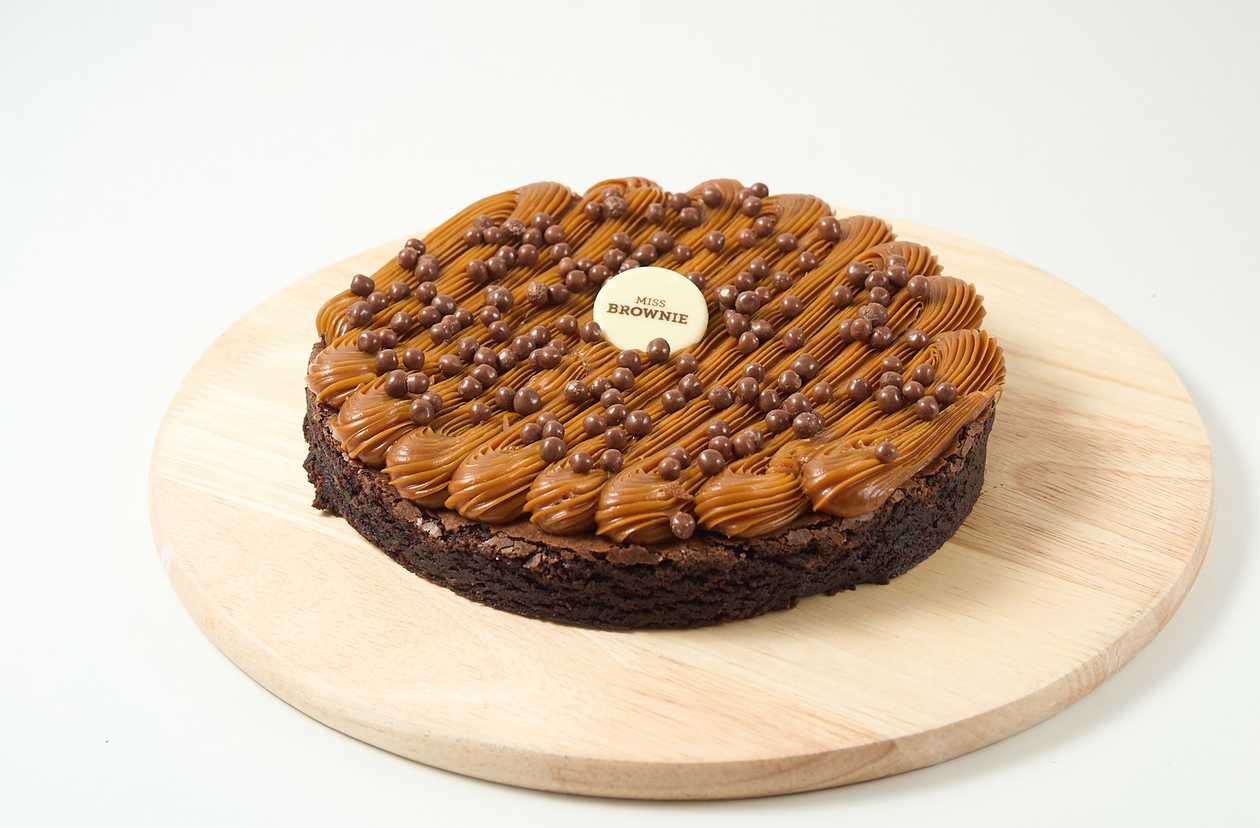 Salted Caramel Brownie Cake