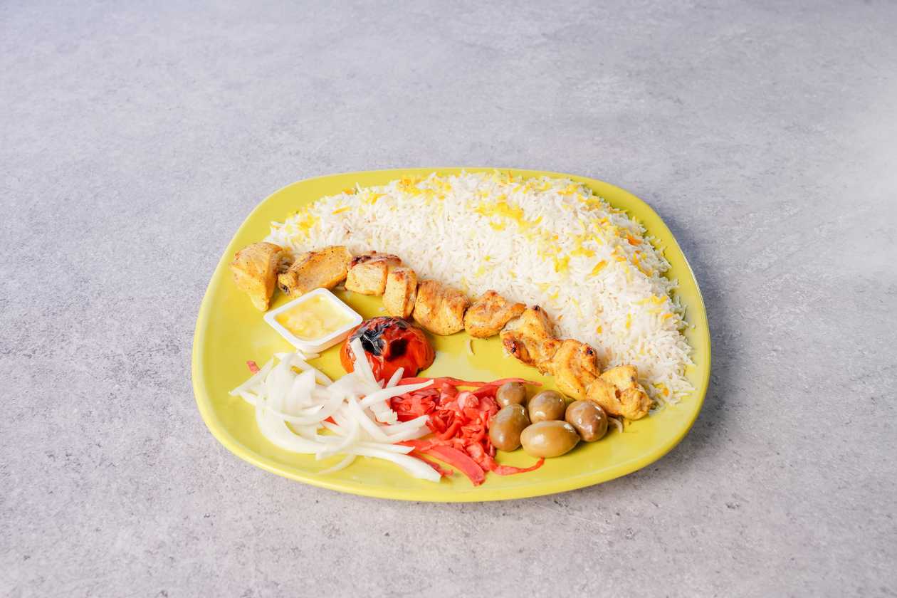 Chicken Kebab With Rice