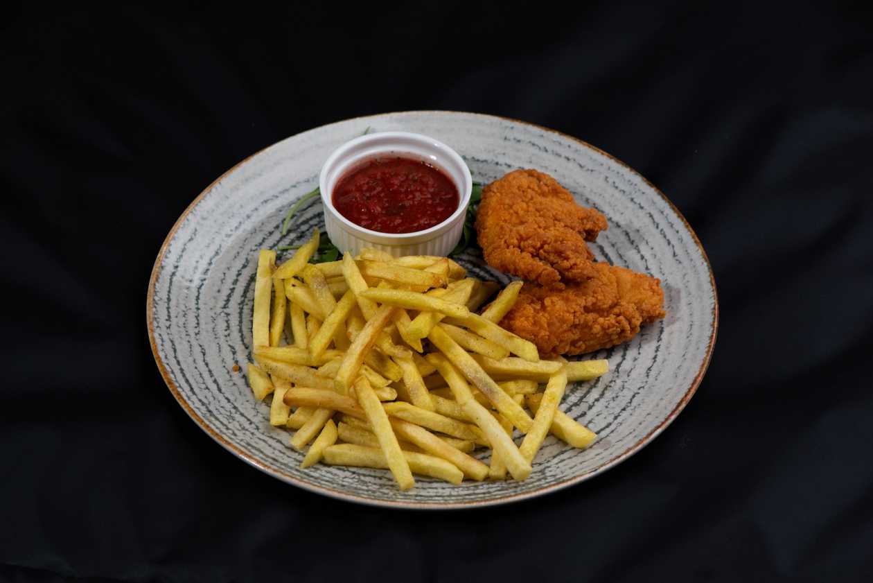 Pollo crocante & patate fritte