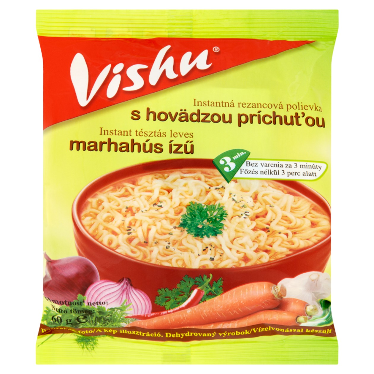Vishu Beef Flavoured Instant Soup with Pasta 60 g