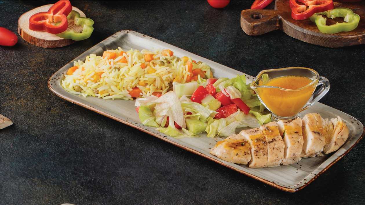 Chicken with special sauce