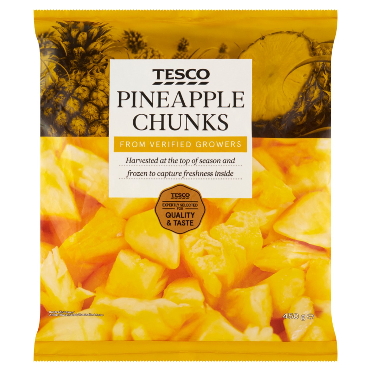 Tesco Pineapple Chunks 450 g