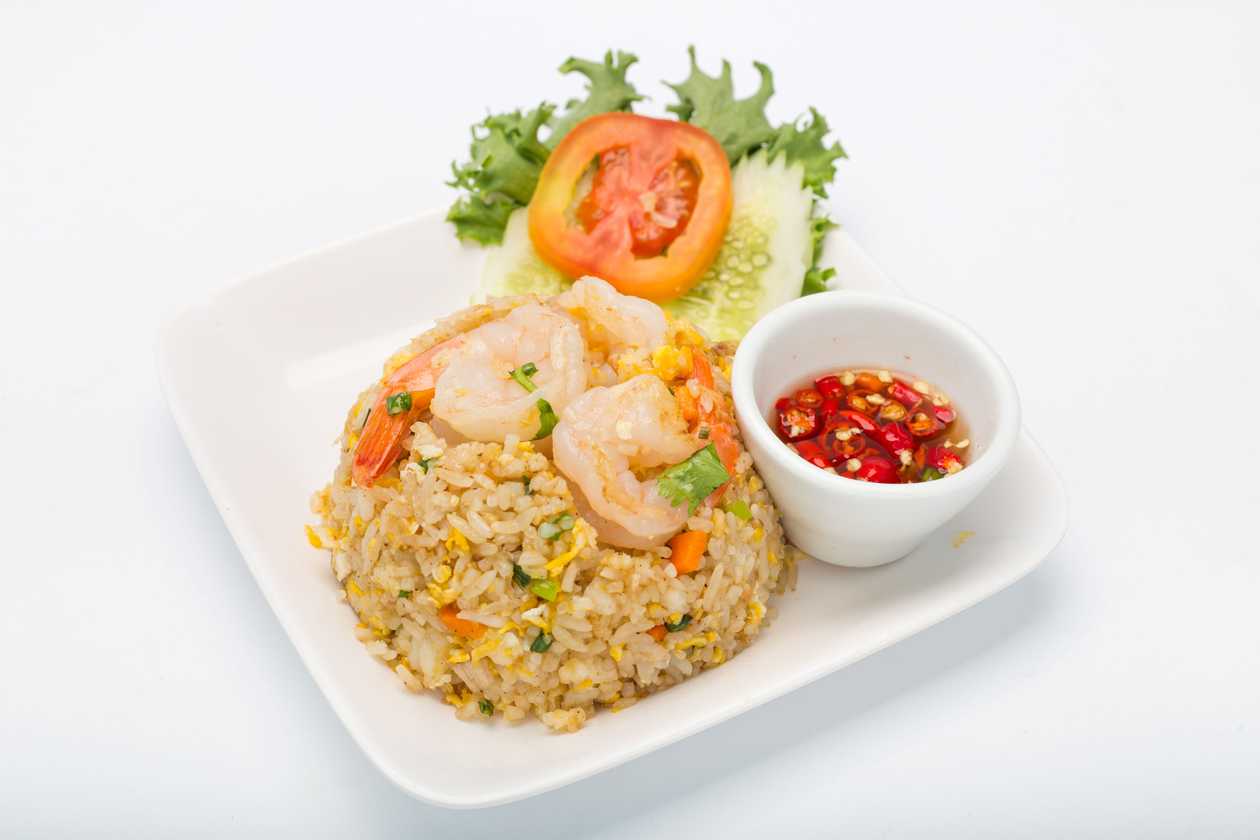 K018 Fried jasmine rice with shrimp