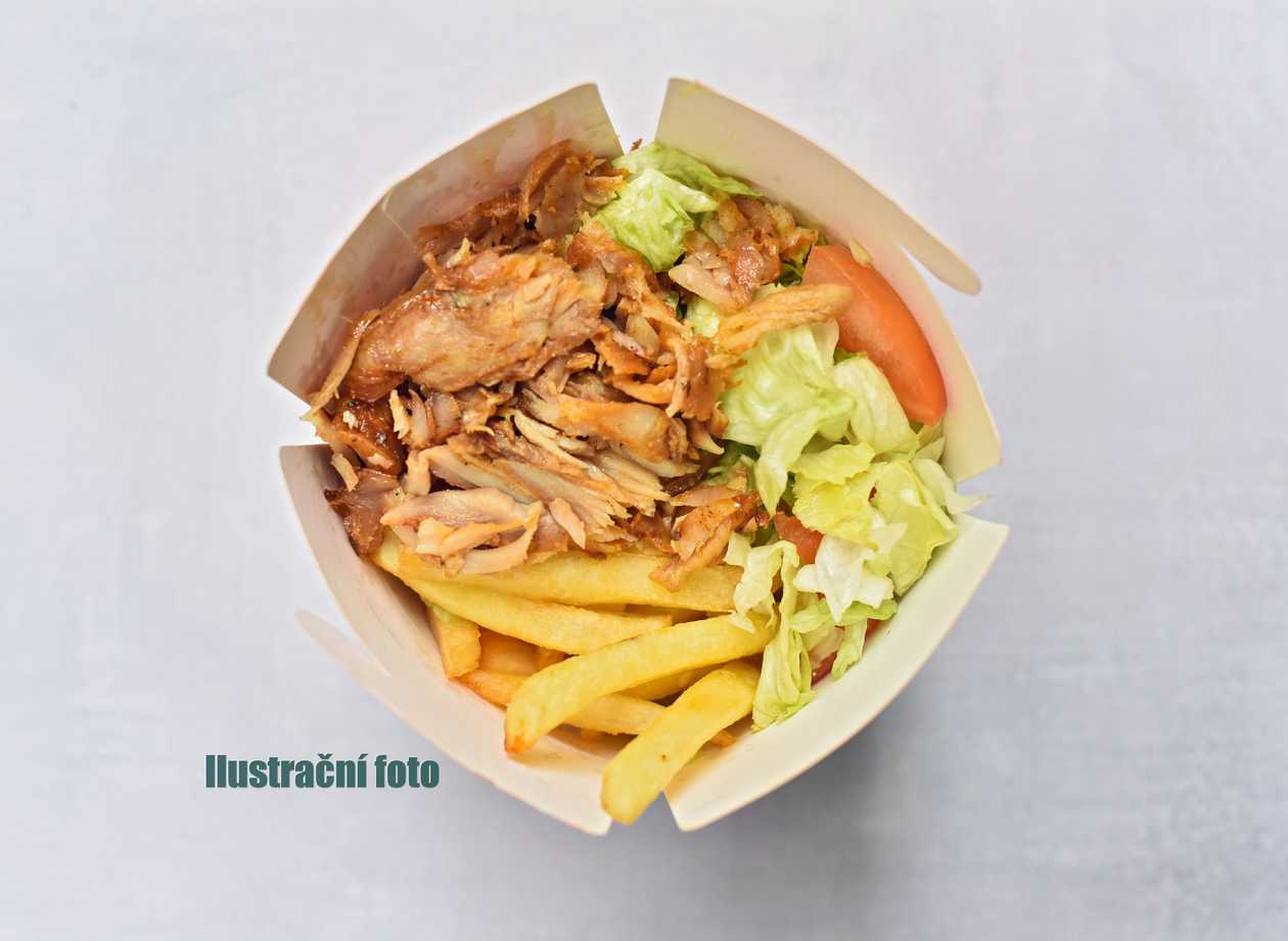 Kebab box s hranolky + Coca Cola
