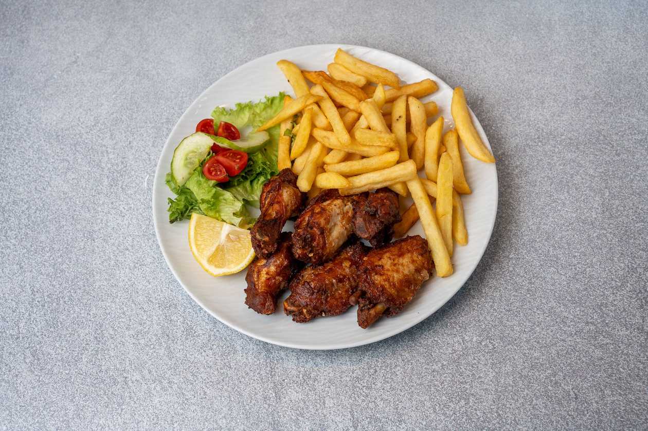 Chicken Wings and Chips