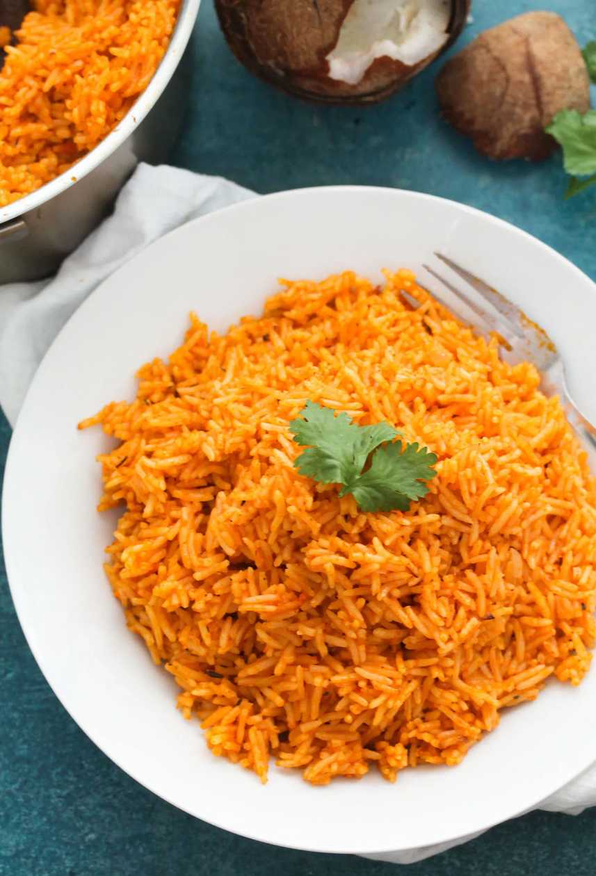 Jollof Rice Only With fried eggs