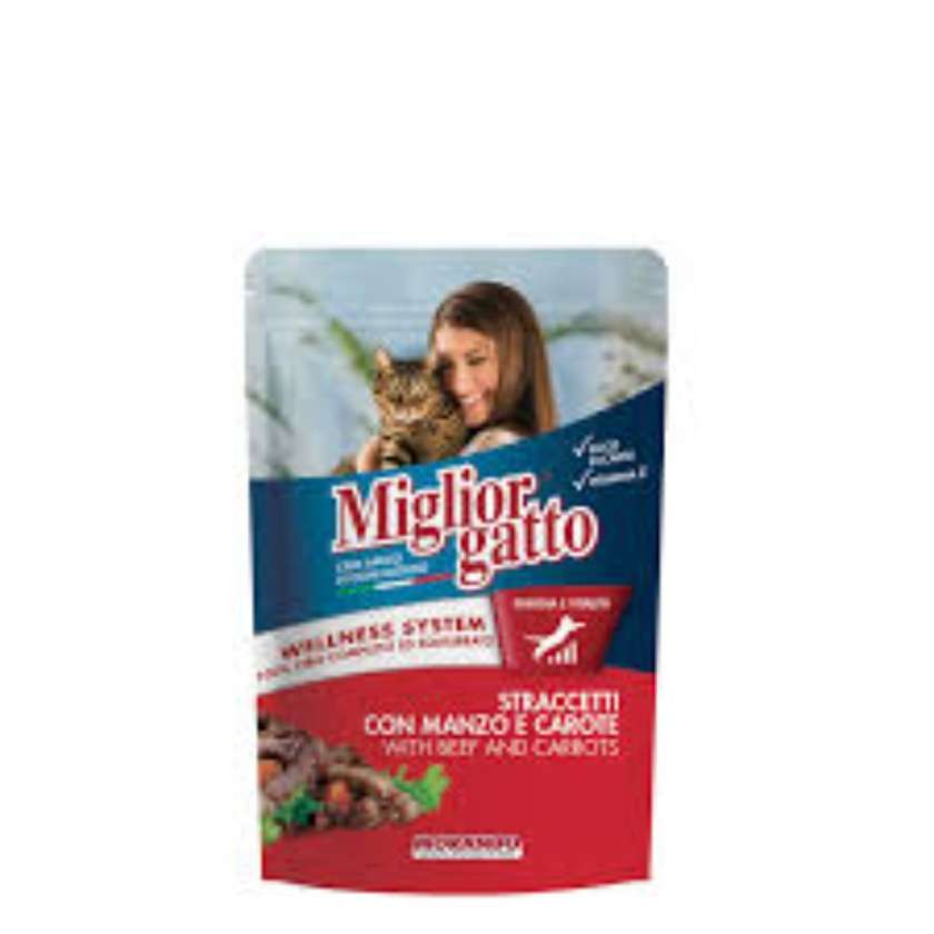 Miglior Gatto With Beef And Carrots 100g