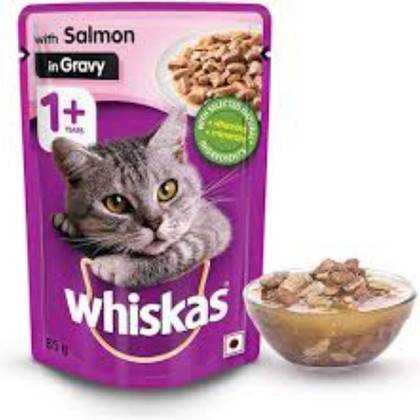 Whiskas Pouch Adult - Salmon In Gravy 85g