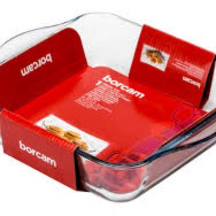 Square Tray (Borcam - Non Stick) 256 X 220 Mm 1950 Cc 1x6