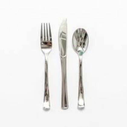 Disposable Slvr Lk Cutlery 18p