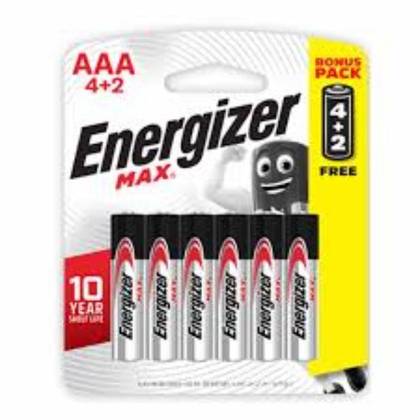 Energizer Batteries 12x6 Aaa 4 + 2