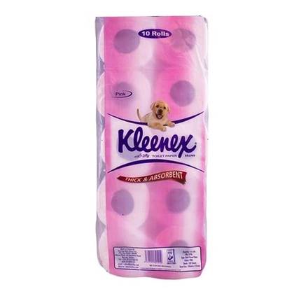 Kleenex Toilet Roll Pink (x10)