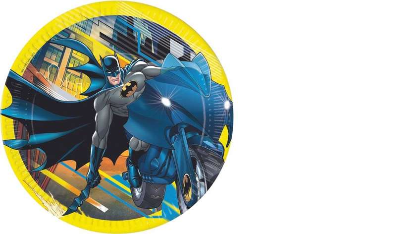8 бумажных тарелок Batman Next Generation, 23 см