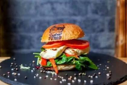 New - halloumi burger