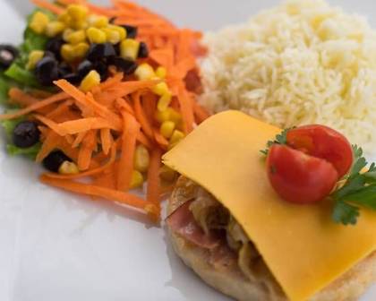 Picanha Burger on a Plate