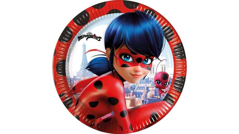 8 бумажных тарелок "Miraculous", 23 см
