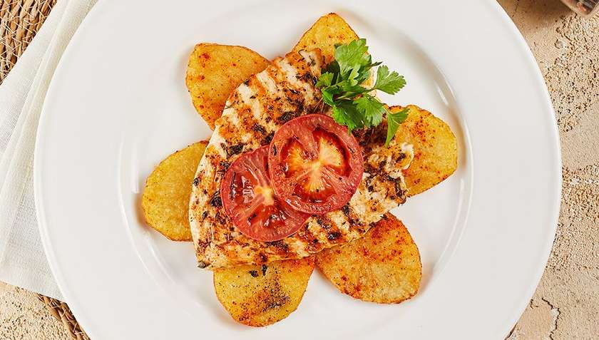 Chicken Langet with Potato