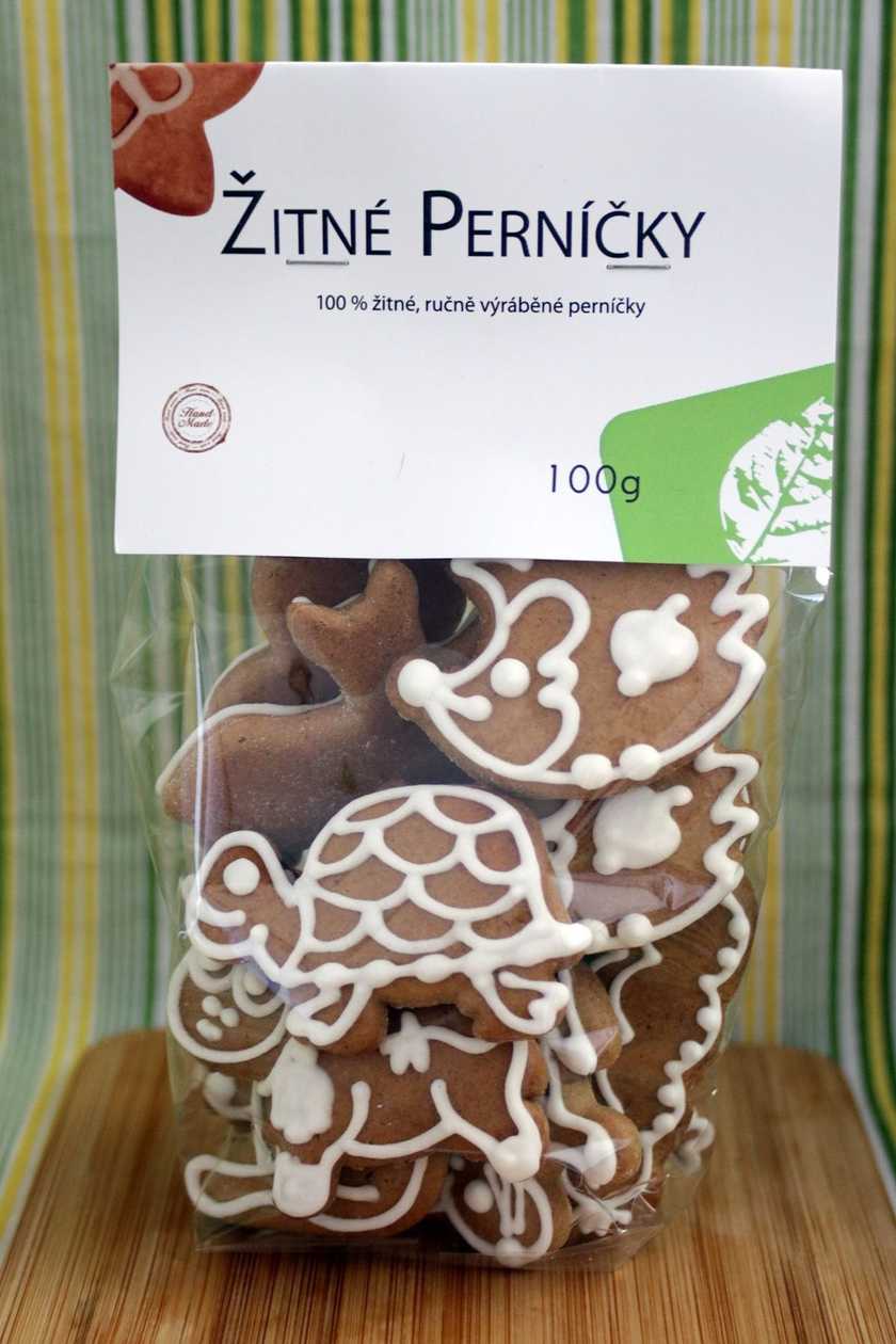 Žitné perníčky zdobené  100 g, al. 1e, 3