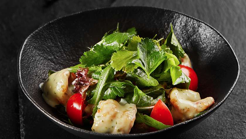 Wasabi Shrimps Salad