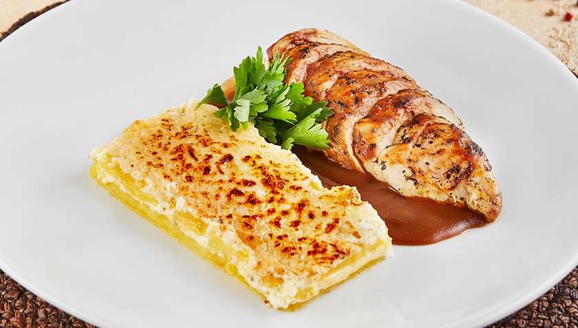 Chicken with Demi-Glace sauce